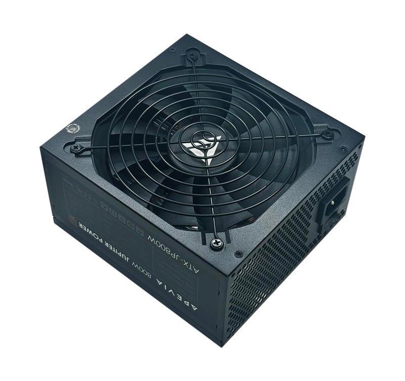 Apevia ATX-JP800W Jupiter 800W 80 Plus Bronze Certified Active PFC ATX Gaming Power Supply, Supports Dual/Quad Core CPUs, SLI/Crossfire/Haswell, 3 Year Warranty - Image 1